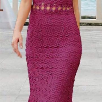 NOVA Shein čipkana haljina, vel.M