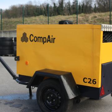 CompAir C26 / Deutz motor / 7 bara, kapacitet 2,5m3/min