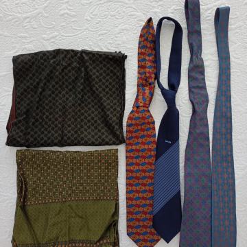 Set  4 kravate + 2 marame (Croata, Svilanit)