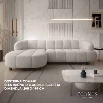 Kutna garnitura VELPA S s električnim izvlačenjem sjedišta