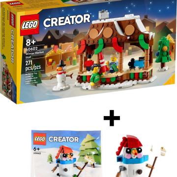 LEGO CREATOR 40602 - Winter Market Stall + LEGO CREATOR 30645-Snowman