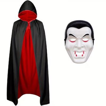 2 komada Halloween reverzibilnog vampirskog ogrtača i maske