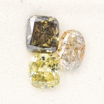 3 Dijamanta - 1.17 ct - Cushion & Oval