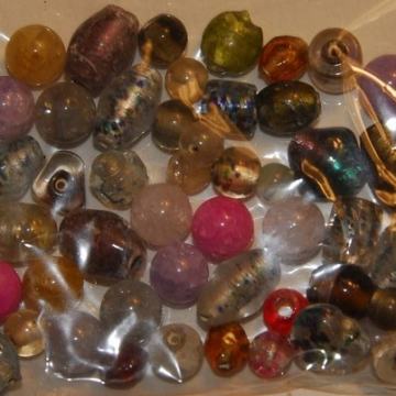 Murano staklo , perlice , repro materijal , nakit , polu dragi kamen