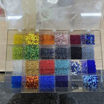 %STAKLENE RIŽINE PERLE/ IZRADA NAKITA%