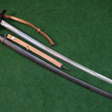 ŠVICARSKA SABLJA M1896 SA ORIGINALNIM KOŽNIM VISKOM I PORTEPEEOM