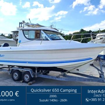 Quicksilver 650 Camping + Suzuki 140 KS - 260 radnih sati!