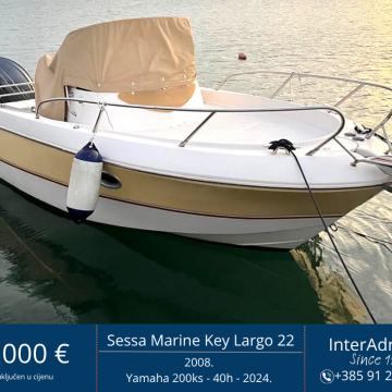 SESSA MARINE Key Largo 22 + 2024 Yamaha 200KS - *SAMO 40 RADNIH SATI*