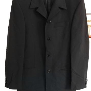 TESSILGROSSO crni muški sako blejzer vel. 88 (dugi broj 44-46, S)