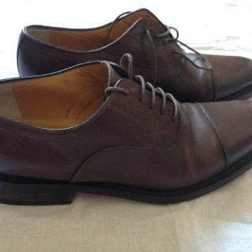 ITALIJANSKE MUŠKE CIPELE CALPIERRE 42 BRAON KOŽNE
