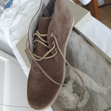 MUŠKE CIPELE 44 VELUR KOŽA