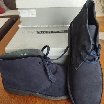 MUŠKE CIPELE, GLEŽNJAČE br. 42 KOŽNE, TAMNO PLAVE