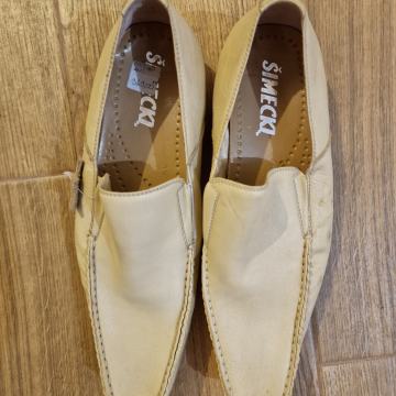 Muške cipele Šimecki, kožne, bež boja, broj 44 (realno 45)