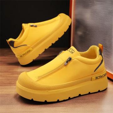 Muške jarko žute, debele cipele na platformu