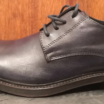 MUŠKE, KOŽNE, TAMNO PLAVE, KOŽNI ĐON + GUMA