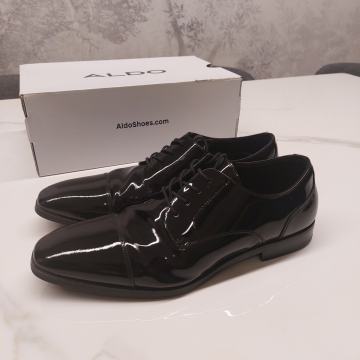 Plesne cipele - muške, crne, sjajni premaz br. 43 ALDO