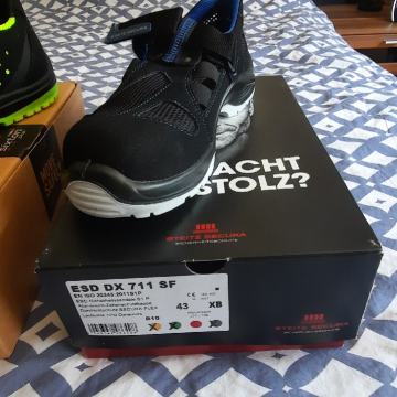 RADNE  SANDALE 43 BR Čelična kapica