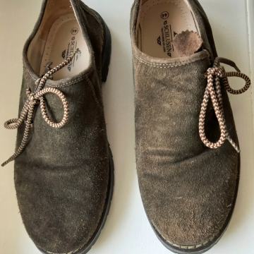 Schlusen Trachtenschuh Haferl muške cipele antilop koža smeđe 44 (9,5)
