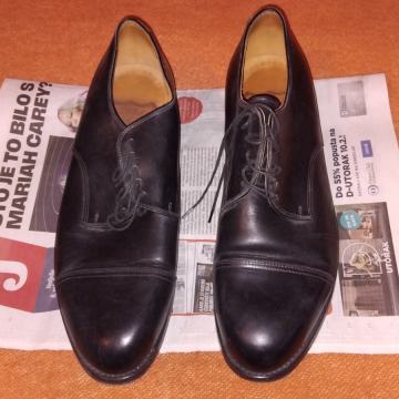 Vero Cuoio muške crne kožne cipele, broj 45.5, made in Italy