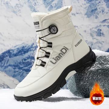 Muške planinarske čizme u vintage stilu - Tople visoke ležerne cipele