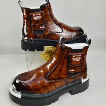 Muške vintage karirane zimske čizme