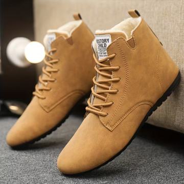 Muške zimske tople ležerne čizme s flis podstavom