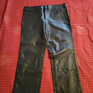 Crne kožne hlače Excelled