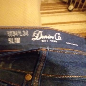 HLAČE TRAPERICE JEANS PLAVE DENIM CO SLIM W34