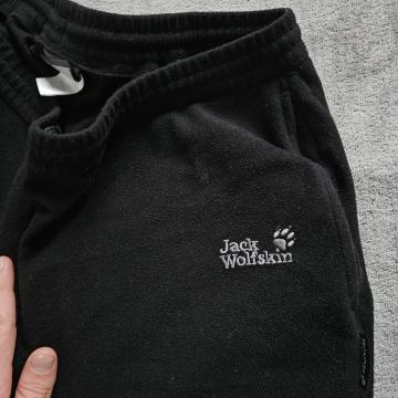 Jack Wolfskin muške flis hlače crne