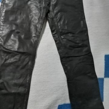 Kožne hlače Maddox muške - prava koža,original