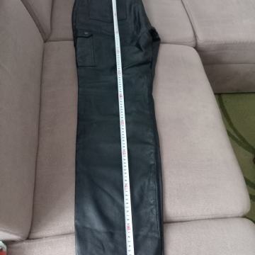 MUŠKE HLAČE OD PUNE MEKANE KOŽE, CRNE, KAO NOVE