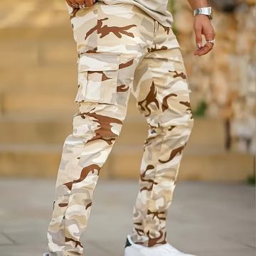 Muške izdržljive maskirne cargo hlače