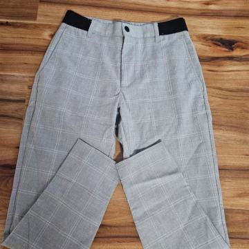 Muške karirane sive hlače