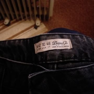 PANTALONE FARMERKE JEANS CRNE DENIM CO VELIČINA 42