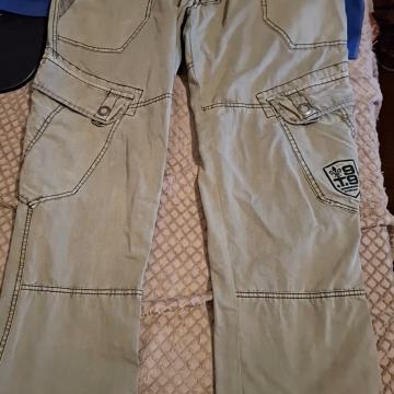 THOR STEINAR olive pamučne cargo hlače - veličina Š/50cm x D/100cm