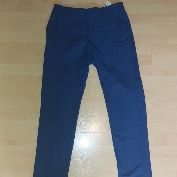 NOVO Zara muške modre karirane fine hlače / hlače od sakoa