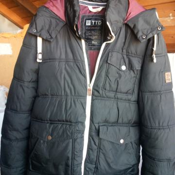 Atraktivna muška topla zimska jakna sa kapuljačom ORIG. Tom Tailor L