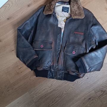 Avirex bomber airforce aces G-1 us navy leather kozna jakna M
