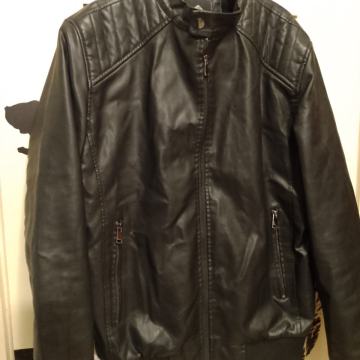 Caceek vel.XL/54 kožna jakna s toplom podstavom kao nova