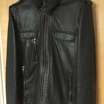 Nova CALVIN KLEIN crna kožna jakna, M