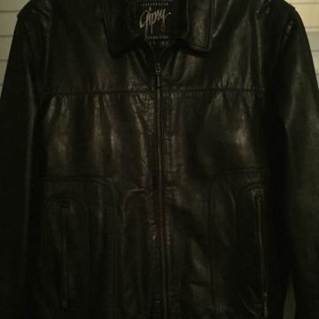 GIPSY by MAURITIUS Dizajnerska kožna crna jakna biker style prava koža