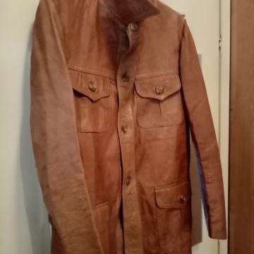Guardinni vel.S kožna kvalitetna jakna ugodna retro