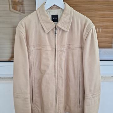 HUGO BOSS bež kožna jakna (XL)