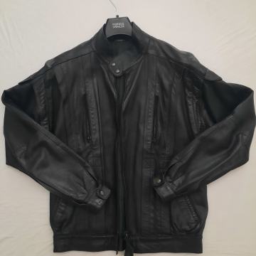 Koto crna vintage muška kožna jakna