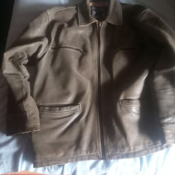 Kožna brušena jakna S veličina