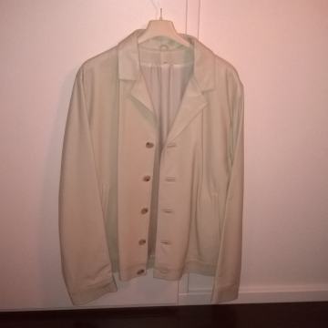 Kožna jakna bijela