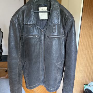 Kožna jakna brušena