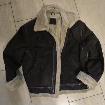 Muška Kožna jakna sa krznom Canda