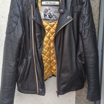 Kožna jakna muška original - Superdry The Indy JKT