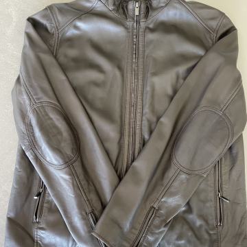 Kožna muška jakna McGregor , tamno smeđe boje